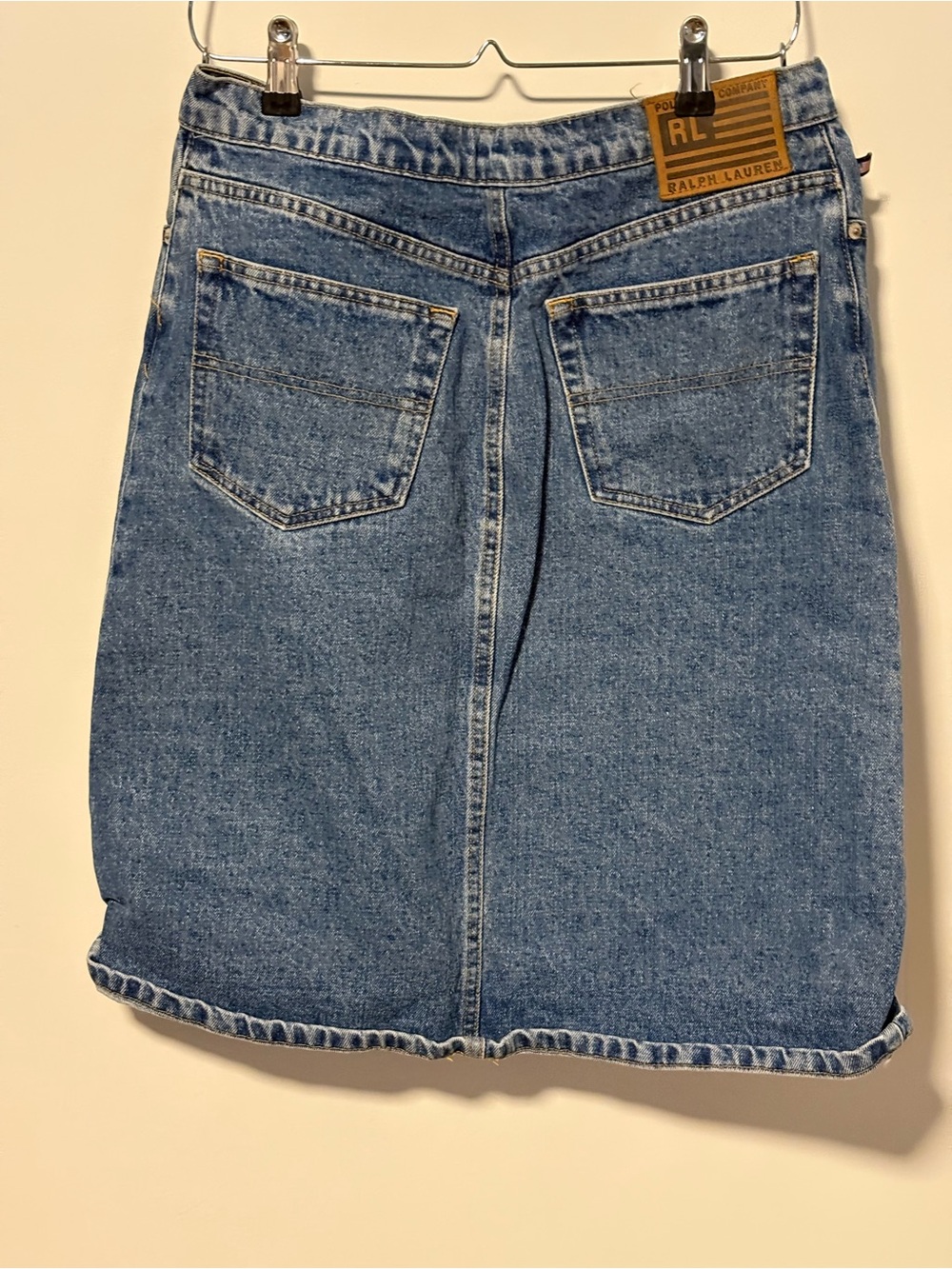 Ralph Lauren Medium Blue Denim Pencil Skirt